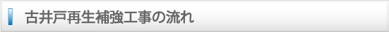 古井戸再生ひょ今日工事の流れ
